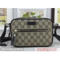 Stylish Gucci Original GG Canvas Shoulder Bag 201447 Coffee