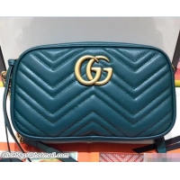 Discount Gucci GG Marmont Matelassé Chevron Shoulder Small Bag 447632 Green 2018