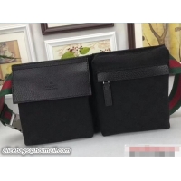 Grade Gucci GG Canvas Bum-Bag Waist Belt Bag 28566 Black