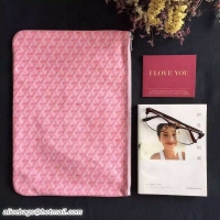 Grade Quality Goyard New Design Ipad Bag Medium Size 020113 Pink