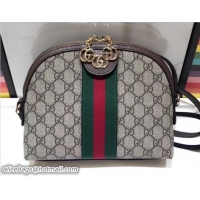 Good Quality Gucci Domed Shape Ophidia GG Small Shoulder Bag 499621