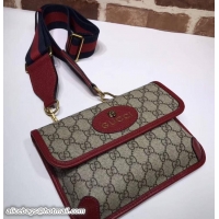 Classic Hot Gucci GucciTotem Web GG Supreme Messenger Bag 489617 Red 2018