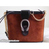 Stylish Gucci Suede Dionysus Medium Bucket Bag 499622 Caramel 2018