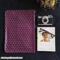 Most Popular Goyard New Design Ipad Bag Medium Size 020113 Purple