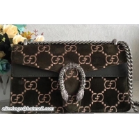 Unique Style Gucci Dionysus GG Velvet Small Shoulder Bag 499623 Dark Olive Green 2018