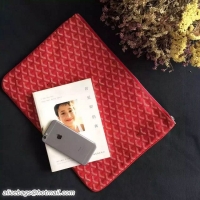 Discount Goyard New Design Ipad Bag Large Size 020113 Red