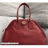 Refined Gucci RE(BELLE) Large Top Handle Bag 515937 Red 2018