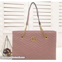 Sophisticated Gucci GG Marmont Matelassé Medium Tote Bag 524578 Nude 2018