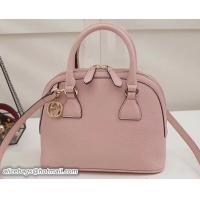 Luxury Gucci Dome Interlocking G Charm Convertible Mini Cross Body Bag 449661 Light Pink