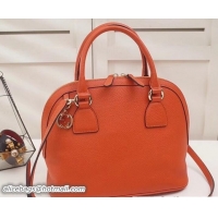 Duplicate Gucci Dome Interlocking G Charm Convertible Medium Cross Body Bag 449662 Orange