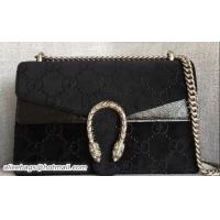 Cheap Price Gucci Dionysus GG Velvet Small Shoulder Bag 400249 Black 2018