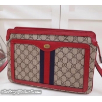 Sumptuous Gucci Web GG Supreme Medium Shoulder Bag 523354 Red 2018