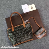 Spot Goyard New Design Anjou Reversible Bag Mini 2398 Black And Tan