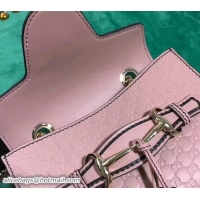 Fashion Luxury Gucci GG Guccissima Leather Mini Emily Crossbody Bag 449636 Pink