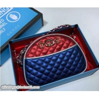 Inexpensive Gucci Laminated Leather Mini Bag 534951 Blue and Red