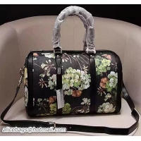 Famous Brand Gucci Blooms GG Canvas Boston Bags 247205 Black