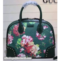 Buy Discount Gucci Original GG Canvas Top Handle Bags 384688 Green