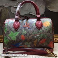 Expensive Gucci Blooms GG Supreme Top Handle Bags 409529 Burgundy