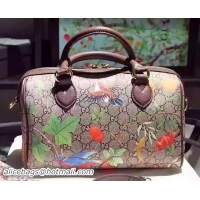 1:1 aaaaa Gucci Blooms GG Supreme Top Handle Bags 409529 Brown