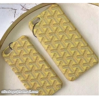 Grade Quality AAAAA Goyard iPhone Case GD890 Yellow