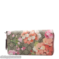 Original Cheap Gucci Blooms Wrist Wallet 410076 Burgundy