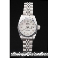 Rolex Datejust Mechanism Silver White Surface Watch-RD2455