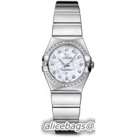 Omega Constellation Polished Quarz Mini Watch 158637AD