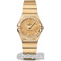 Omega Constellation Brushed Quarz Small Watch 158628B