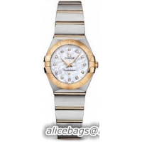 Omega Constellation Brushed Quarz Mini Watch 158627AK