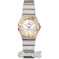 Omega Constellation Brushed Quarz Mini Watch 158627AP