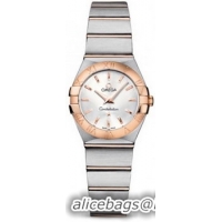 Omega Constellation Brushed Quarz Mini Watch 158627AQ