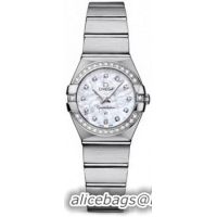 Omega Constellation Brushed Quarz Mini Watch 158627AT