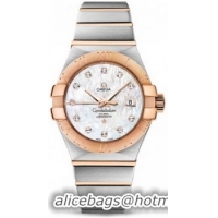 Omega Constellation Brushed Chronometer Watch 158625D