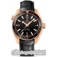 Omega Seamaster Planet Ocean Ceragold Watch 158600B