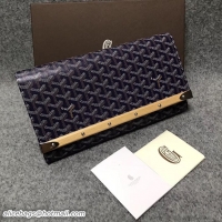 New Arrivals Goyard Original Monte-Carlo Clutch Bag 8980 Navy Blue