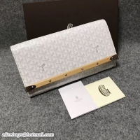 Buy Discount Goyard Original Monte-Carlo Clutch Bag 8980 White