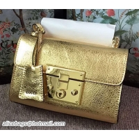 Classic Discount Gucci Padlock Metallic Shoulder Bag 409487 Gold