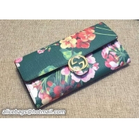 Best Quality Gucci Icon Leather Continental Wallet 369663 Green