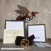 Duplicate Gucci Original Calf Leather 4.0CM Belt 17419E