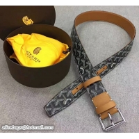 Buy Inexpensive Goyard Belt G8995 Black And Tan