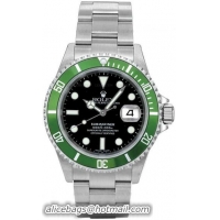 Rolex Submariner Date Series Mens Automatic Wristwatch 16610LV