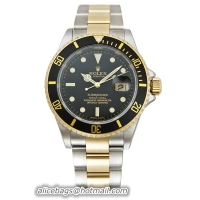 Rolex Submariner Series Submariner Date Two-Tone Steel Mens Wristwatch 16613BKSO