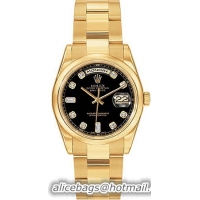 Rolex Day-Date Series Mens Automatic 18kt Yellow Gold Wristwatch 118208-CDD