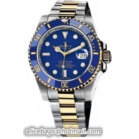 Rolex Submariner Series Stainless Steel and 18k Yellow Gold Oyster Bracelet Mens Wristwatch 116613-BLSO