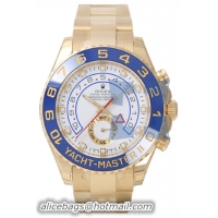 Rolex Yachtmaster II Series Elegant Mens Automatic 18k Yellow Gold Wristwatch 116688