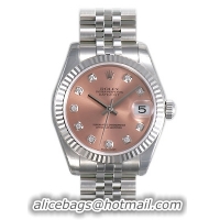 Rolex Datejust Series Unisex Automatic Midsize Wristwatch 178274-PDJ