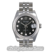 Rolex Datejust Series Fashionable Unisex Automatic Midsize Wristwatch 178274-BKJDJ