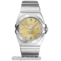 Omega Constellation Double Eagle Chronometer Series Mens Stainless Steel Wristwatch-1501.10.00