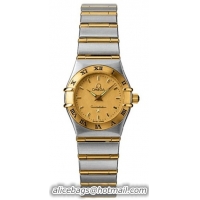 Omega Constellation 18kt Yellow Gold Mini Ladies Watch-1262.10.00