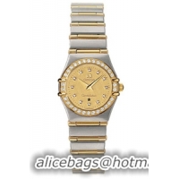 Omega Constellation 18kt Yellow Gold Mini Ladies Watch 1267.15.00